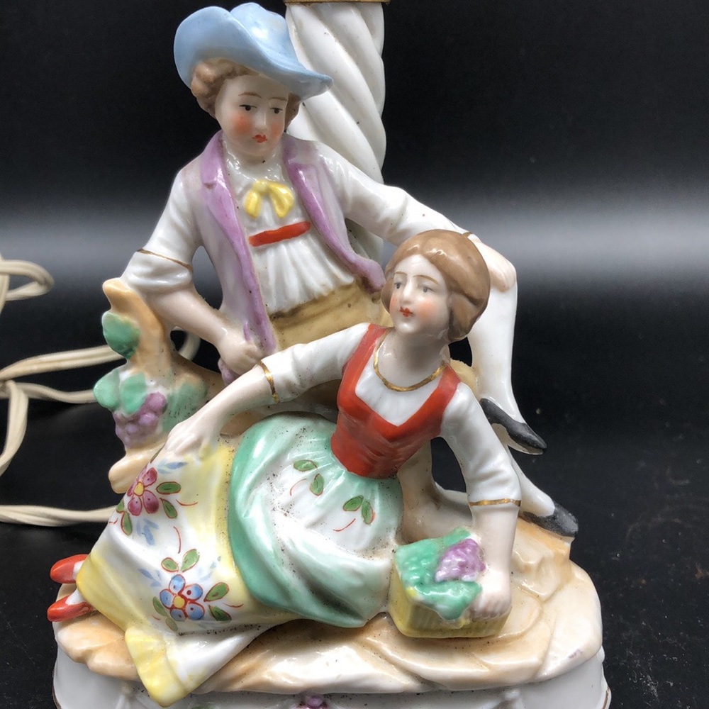 Vintage Pastoral Boudoir  or Bedroom Lamp